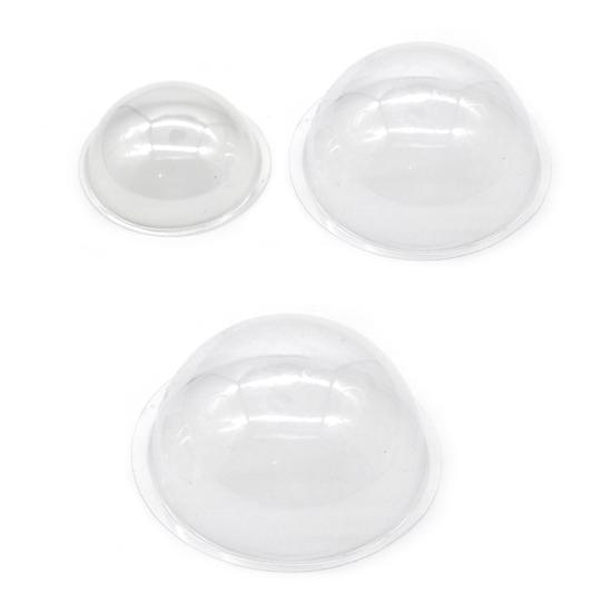 10Pcs 9/12/16cm Hemisphere Dome Covers Globe Half Round Clear Bottle Dust-proof Protective Cover DIY Making Handicraft Transparent PVC Plastic