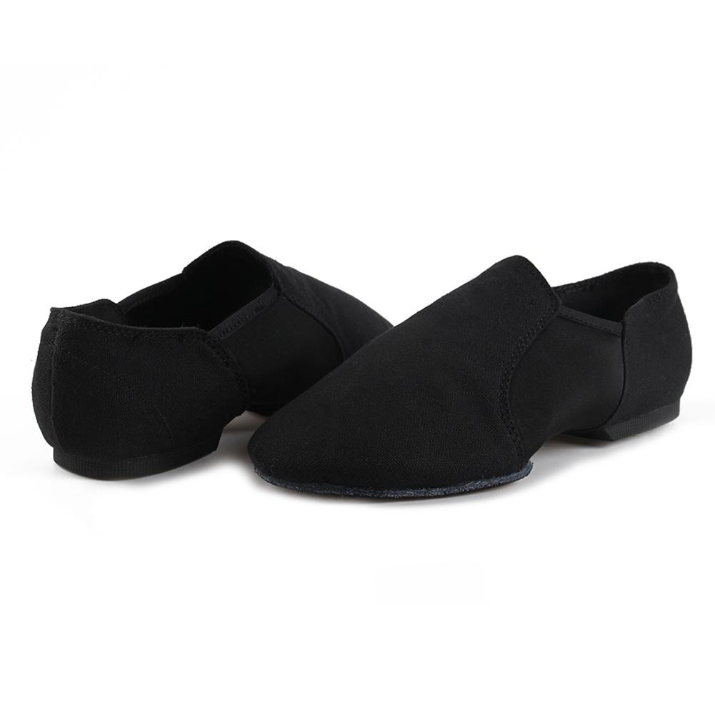 Damesko i lerret for dans Voksen Jazzdans Ballettsko Lærersko Sko med myk såle