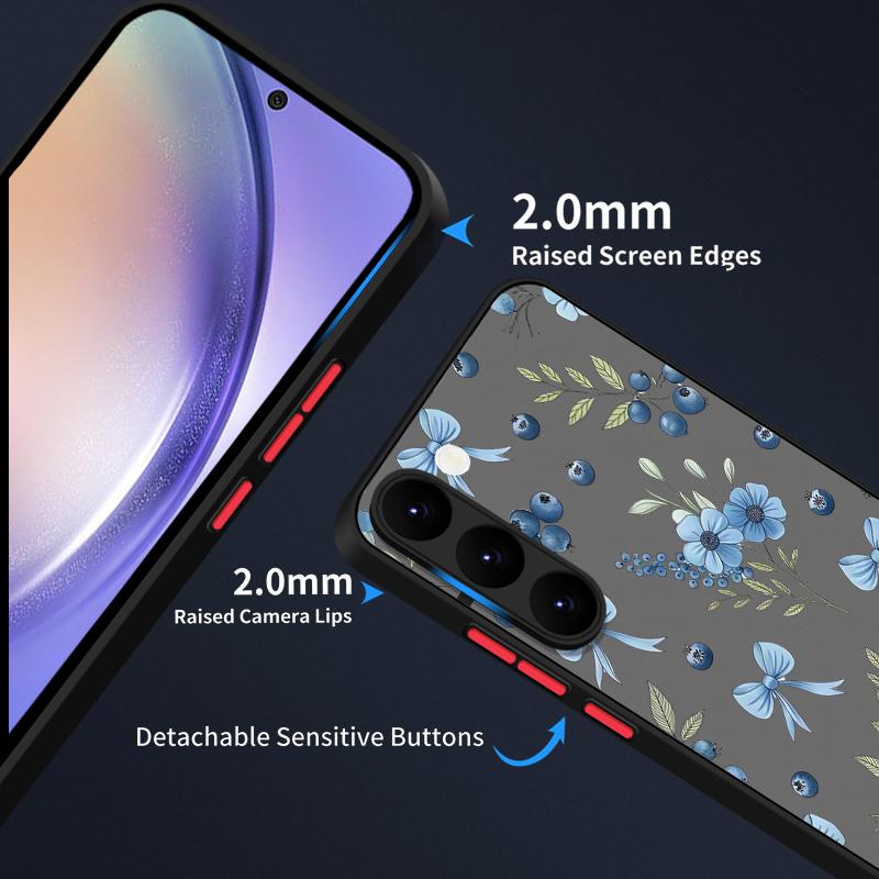 S25 Ultra Case Lovely Butterfly Bowknots Floral Pattern Cover For Samsung Galaxy S25 Edge S24 Ultra S23 S22 Plus S21 FE Capa Funda