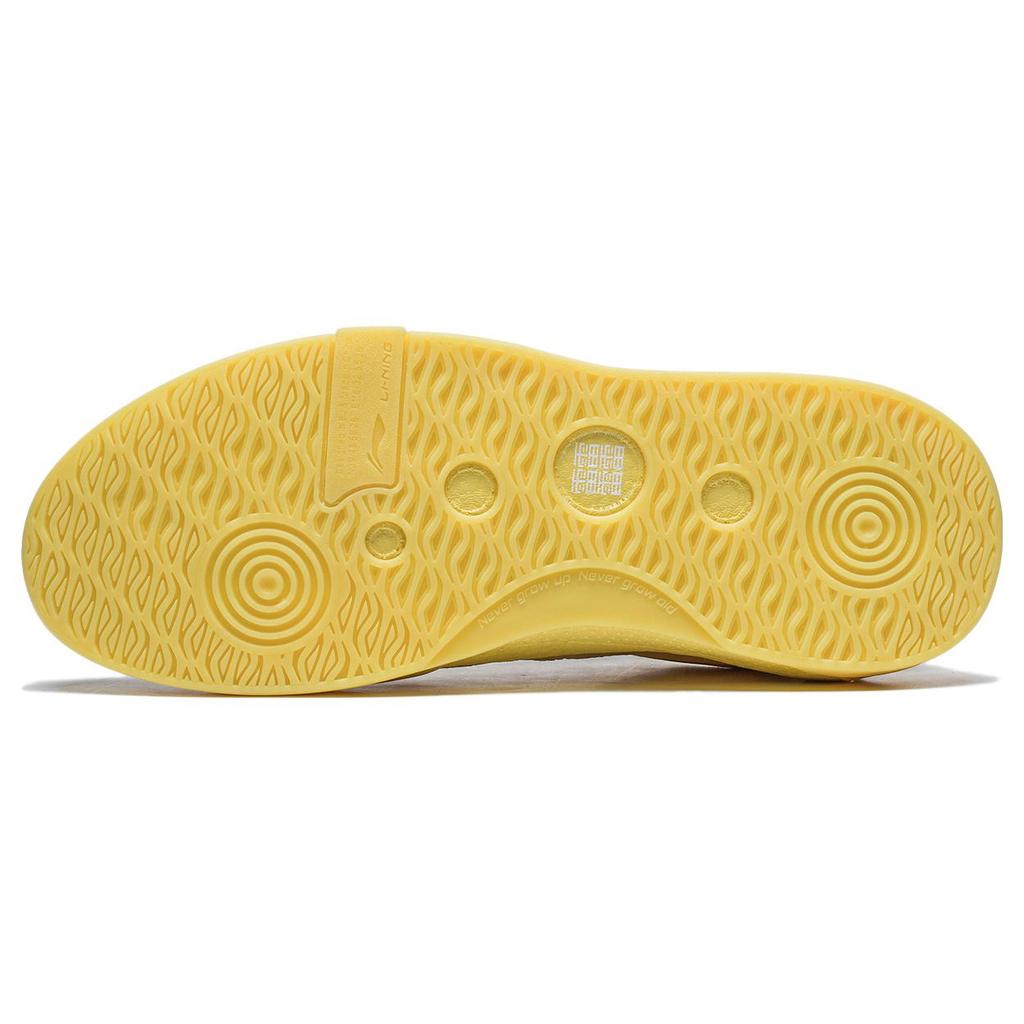 New LiNing LINGTENG Lightweight And Breathable Low Top Skateboard Shoes Men's Popcorn Yellow AEPR009-39