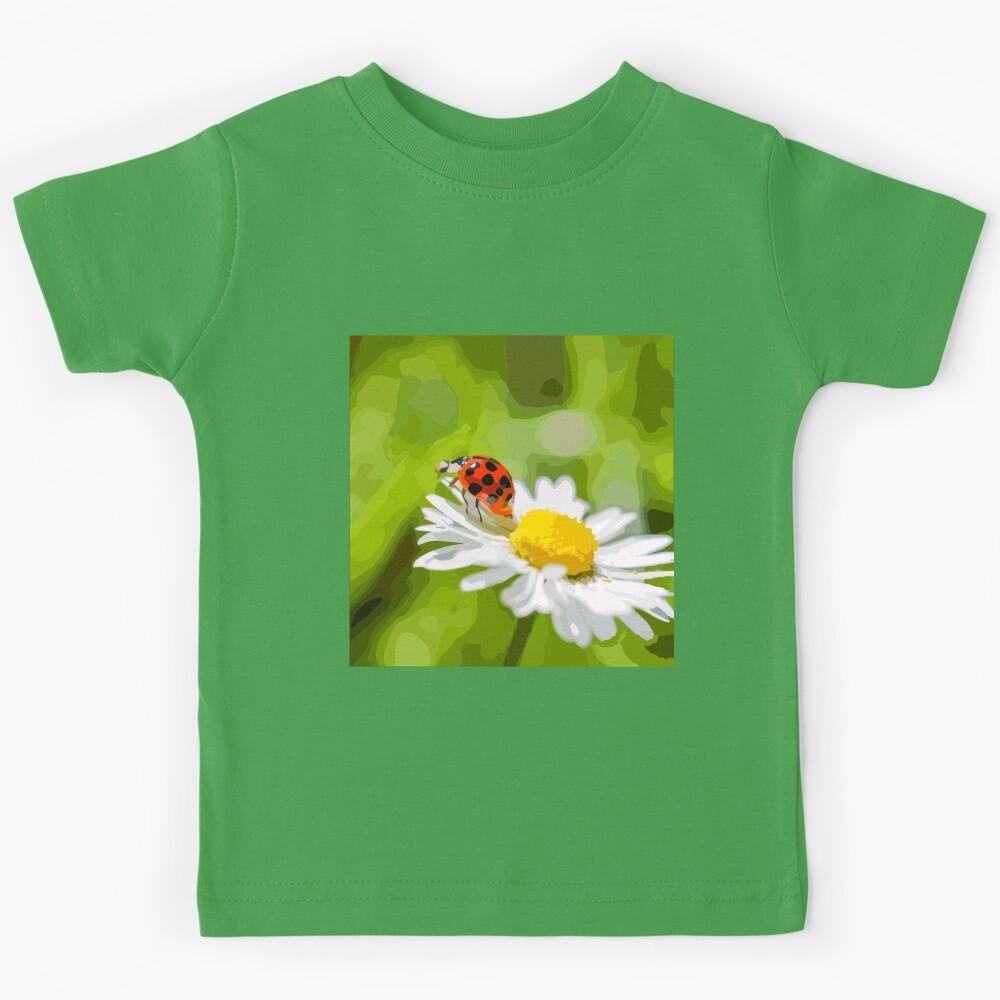 The ladybug on her daisy flower. Kids T-Shirt 160
