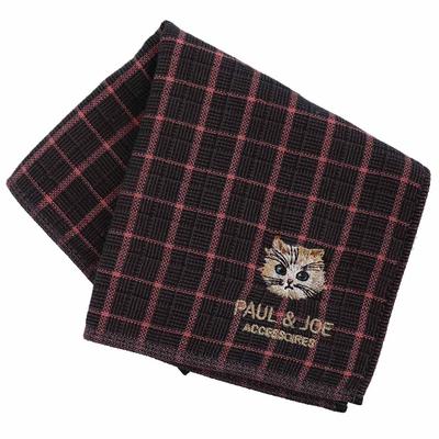 Blooming PAUL JOE Paul Joe Gauze Towel Handkerchief with Gypsum Embroidery & ACCESSOIRES & (Gray), Women's, Approx. 25cm, 000308-0006-03