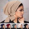 Urzeală pentru cap femei Culoare uni Elastic Anti-alunecare Floppy Mărime unică Protecție a capului Ață Chimioterapia etnică Pălărie pentru pacienți Căciulă pentru doamnă Drumeții Călătorii