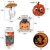 Alloy Trendy Unisex Halloween Brooch With Geometric Pumpkin Face And Features Witch