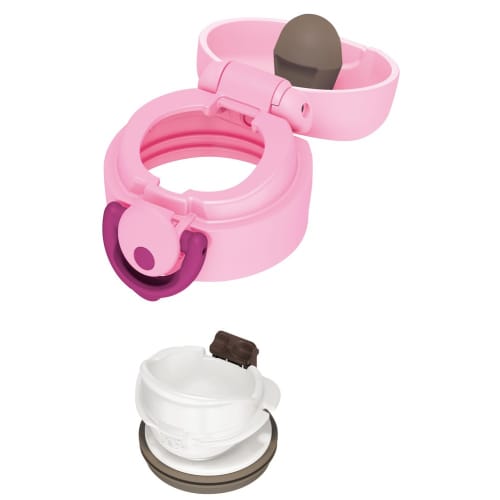 Thermos Water Bottle Vacuum Insulated Mobile Mug [One-Touch Open Type] 350ml Light Pink JNR-350 LP