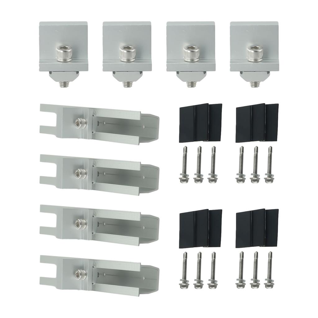 Solar Panel Module Aluminum Bracket Rail Fastening Rail Trapezoidal Roof Mount Trapezoidal Roof Mount Solar Rail