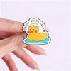 Funny Duck Pun Badges Feels Great Not Giving A Duck Enamel Pin Cartoon Animal Goose Duckling Brooch Accessories Decor Gift