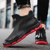 Men's outdoor comfortable fashion casual rain boots anti slip waterproof high top wear-resistant comfortable fishing water shoes