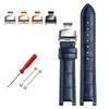 Senior COW LEATHER Watch Strap for GC Watches Band 22*13mm 20*11mm Notched Watchband Genuine Leather Blue Wristwatches Belt
