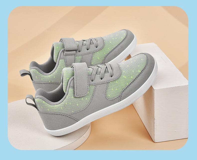 Kids' Wide-Toe Casual Sports Shoes - Low-Top, Breathable, Outdoor Hiking Sneakers for Boys and Girls