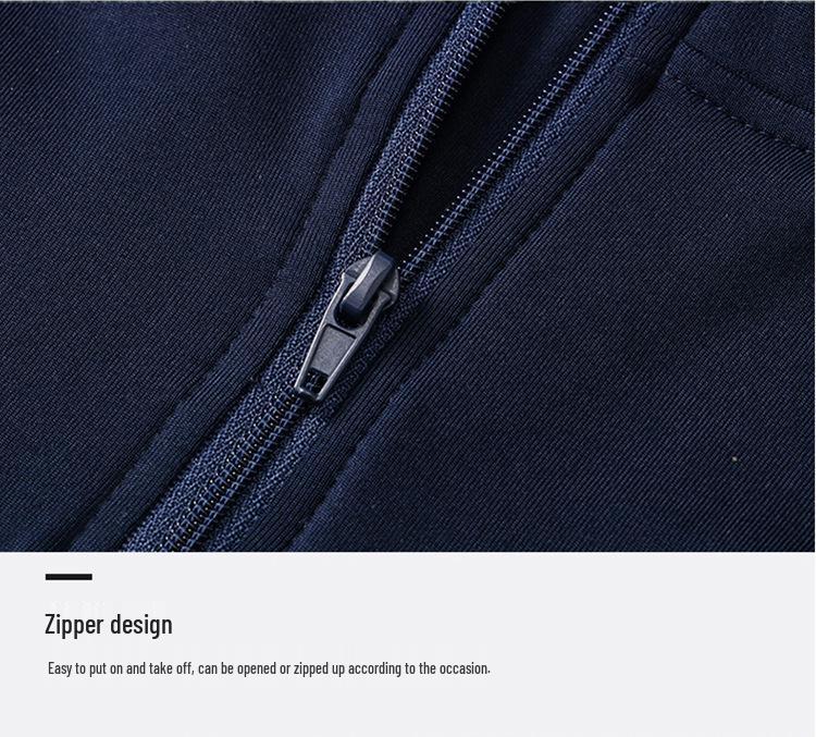 Cross-border Autumn/Winter Men's High-Elastic Half-Zip Velvet Fitness T-Shirt - Solid Color for Outdoor Running and Sports.