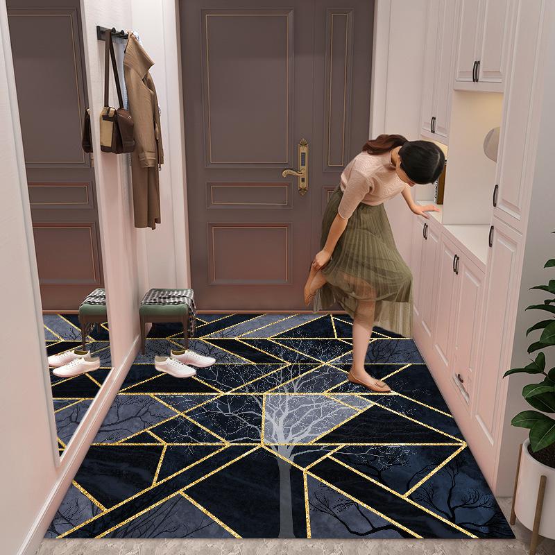 

Home Floor Mat Door Dirt Resistant Carpet Bedroom Bedside Easy To Maintain Living Room Carpet 40*60CM