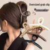 Large 13cm Matte Shark Hair Clip: Korean Style Celebrity-Inspired Ponytail Accessory