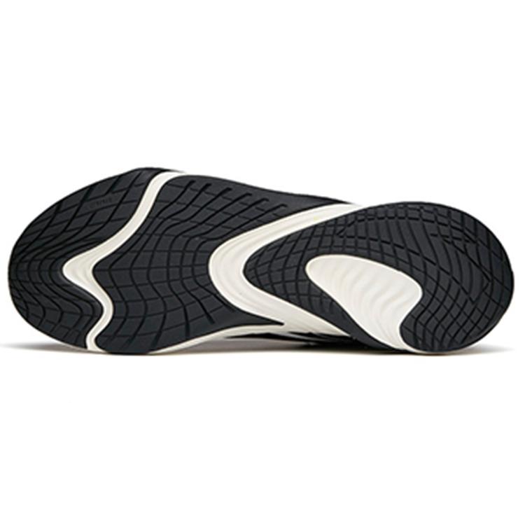 New Anta Running Collection Anti Slip And Wear Resistant Warm Low Top Running Shoes Men's Black White 112145523-12