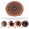 Ahvqevn Guitar Wooden Soundhole Soundhole Cover Block Feedback Buffer EQ Mahogany Wood for Acoustic Folk Style 1 Guitar,