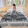 A-Class Plush Penguin Velvet Blanket - Double-Sided, Thickened, Imitation Cashmere Throw for Dorms and Shawls
