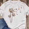 Cats Flower Fly Dandelion Shirt Cute Cat Lover T-Shirt - Gift for Cat Lovers - Funny Cat - Pet Tee - Mother's Day