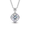 S925 Sterling Silver Moissanite Cross Pendant Clavicle Necklace for Women Luxury Sparkling Fine Jewelry Gift