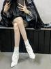 2025 Autumn/Winter Stiletto Heel Pointed Toe Women's Ankle Boots with Side Zipper