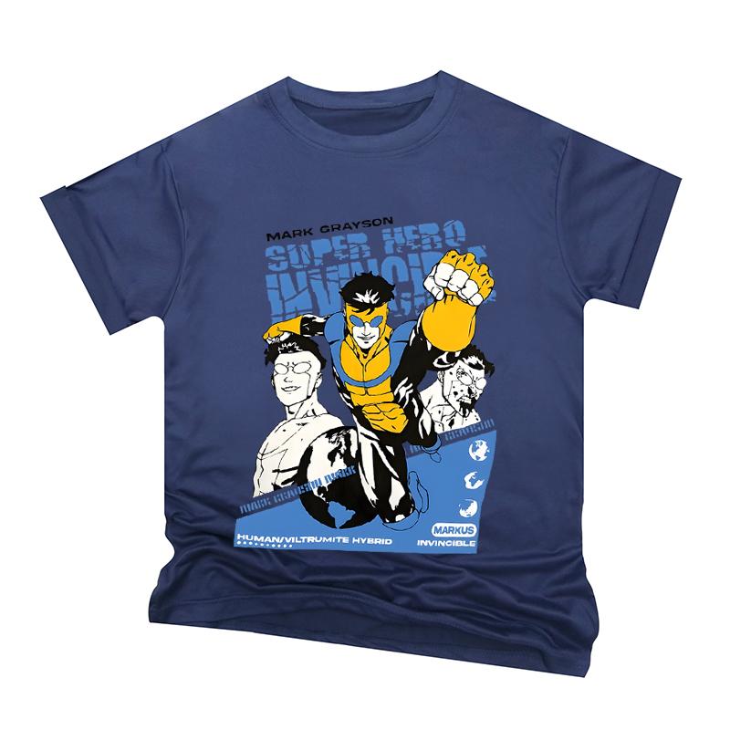 

Мультяшная футболка Invincible Universe, Футболка Omni-Man, Графические футболки, Футболка оверсайз, Мужская одежда 3XL