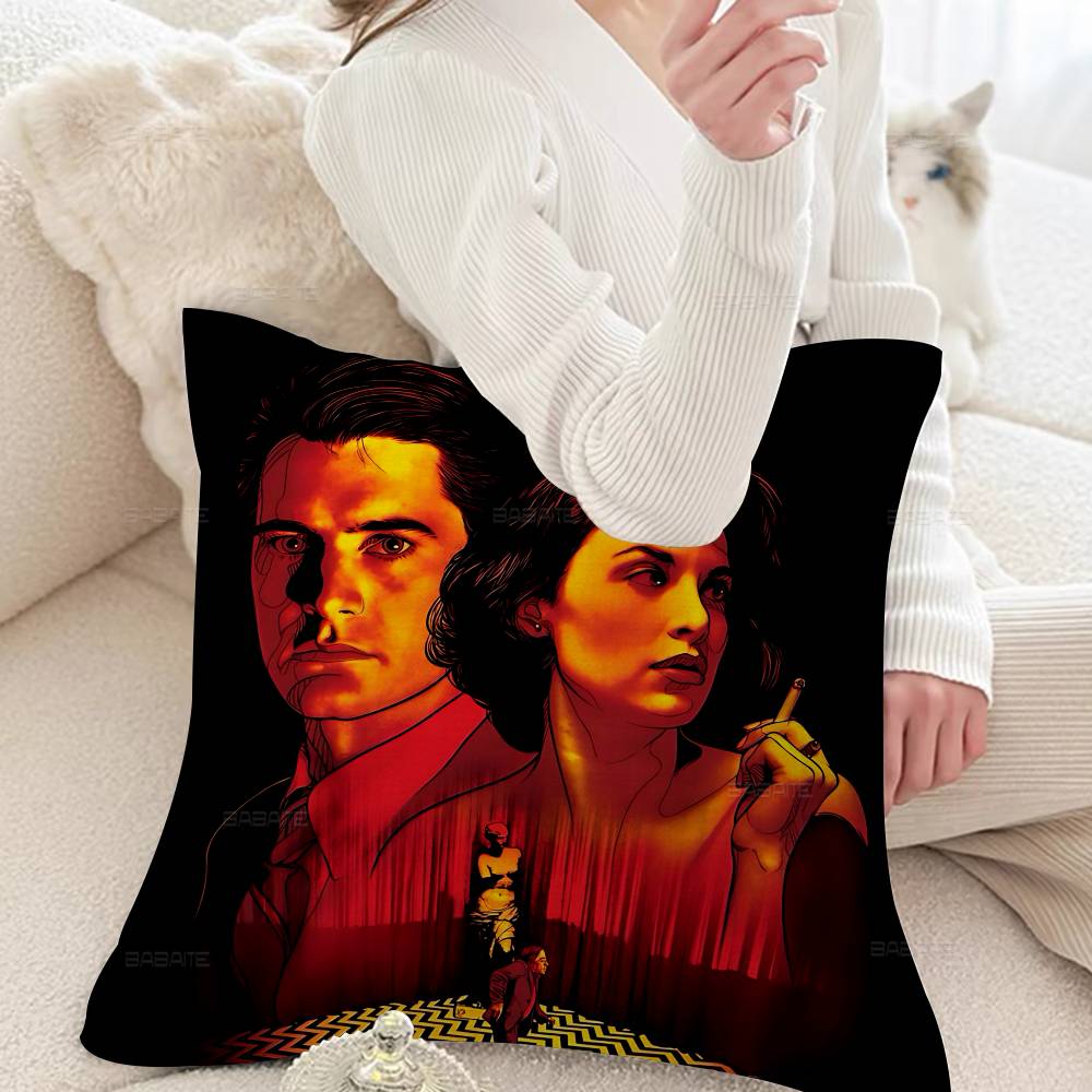 Vintage Twin Peaks Movie Cushion Cover Decorative Pillow Sofa Home Decor Case Pillow Cases
