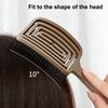 Boar Bristles Vented Paddle Brush Scalp Massage Hair Comb with Long Handle Blow