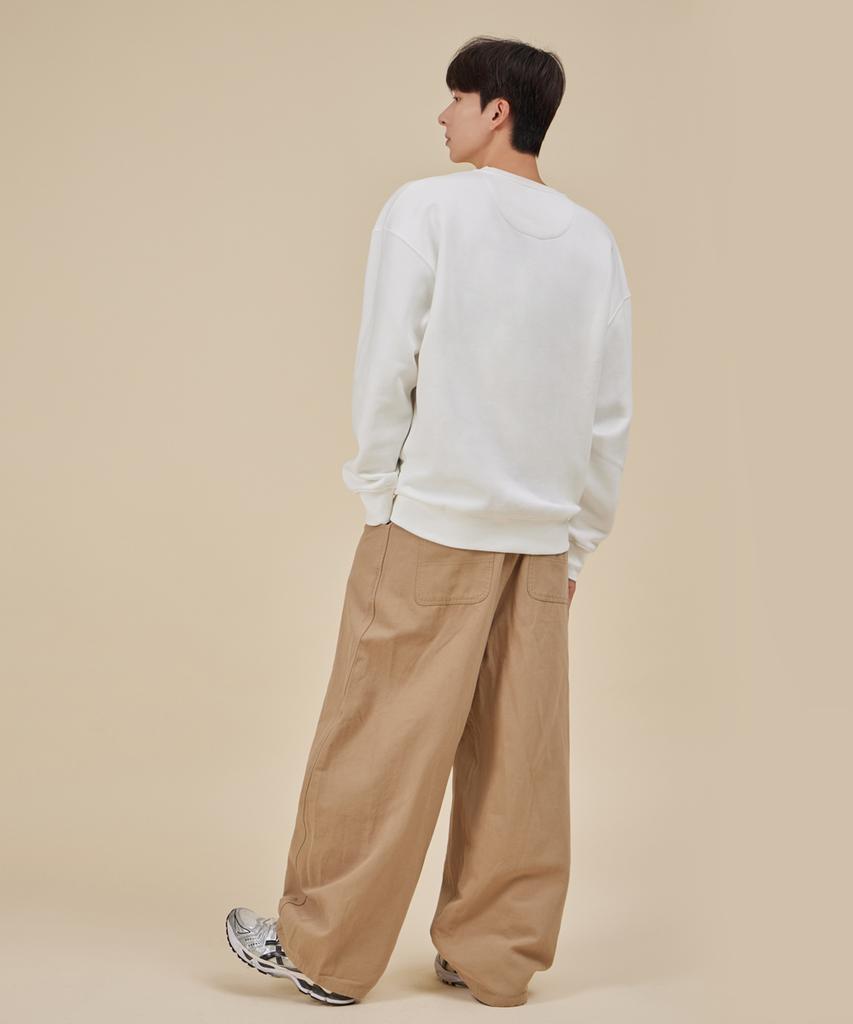ASTRAL PROJECTION New Ap Logo Loose Fit Sweatshirt_White