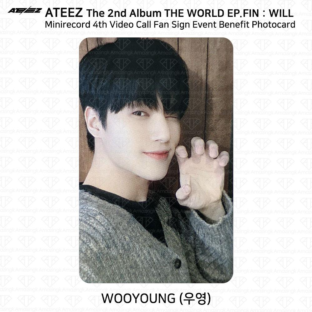 ATEEZ THE WORLD EP.FIN WILL Minirecord 4. konferencja wideo z korzyścią dla fotokarty