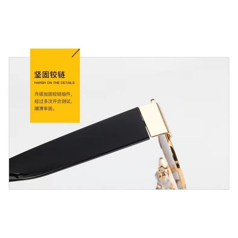 Fashion Female Metal Sun Glasses Woman Brand Punk Small Frame Square Sunglasses Retro Designer Vintage Rectangle