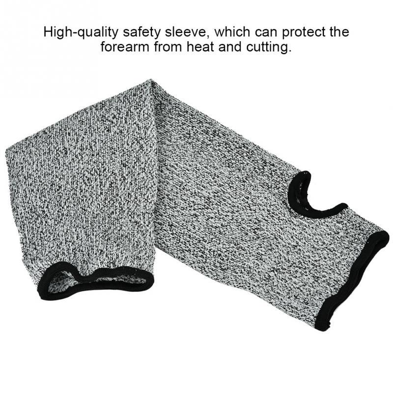 1 Paar Sicherheits-Armschutz-HPPE-Schnittschutz- und Abriebschutz-Langarm-Arbeitshandschuhe