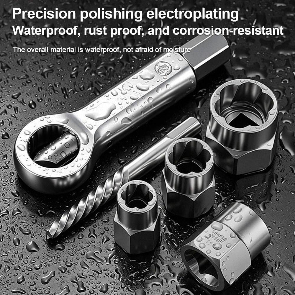 Rust Proof Nut Extractor High Torque Screw Remover Fastener Extractor Broken Thread Taking