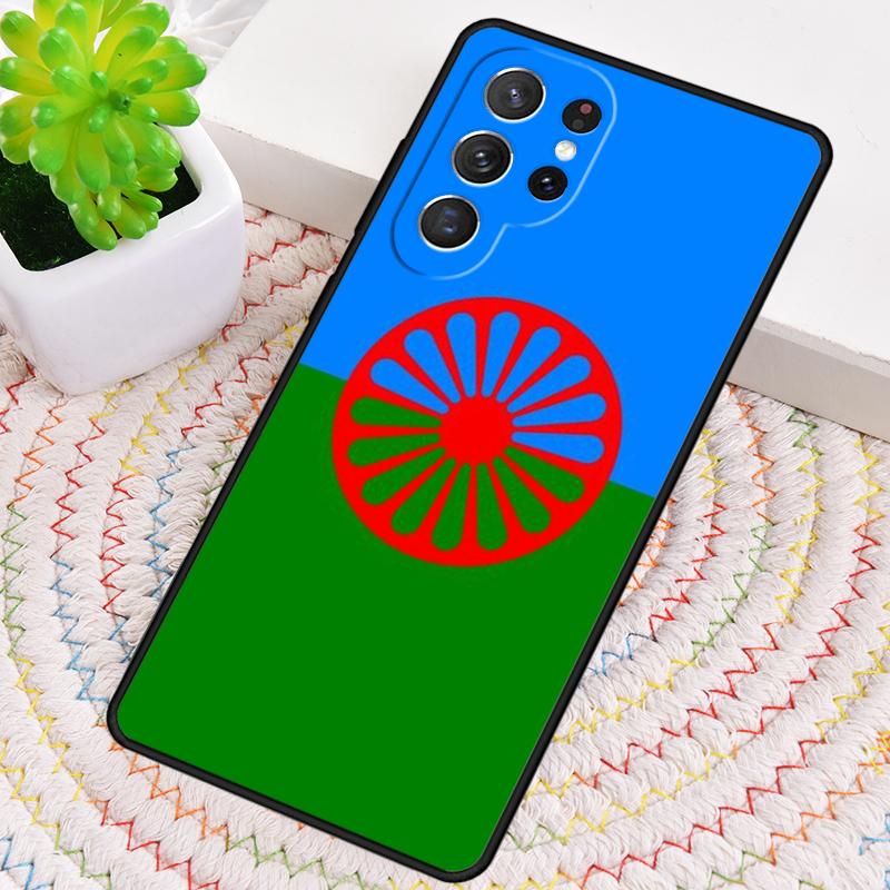 Gypsy Aromanian Romani Flag Silicone Phone Case For Samsung Galaxy note 10 pro S26 S25 S24 S23 S22 S21 Plus S25Ultra Capa Cover