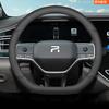 D Shape Anti-slip Leather Steering Wheel Covers Handlebar Cover All Seasons for RISING R7/F7 Interior Accessories
