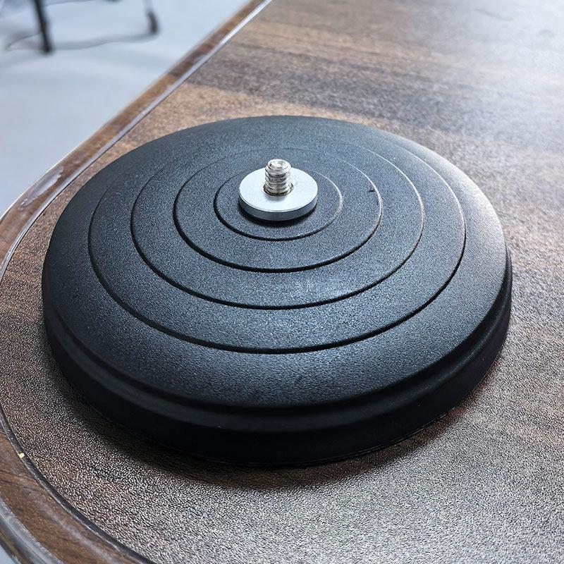 

Mobile Live Streaming Stand with 360° Rotating Ball Head and Weighted Base