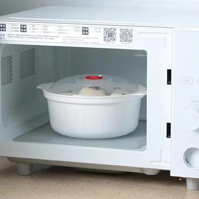 Forno a Microonde Scatola Speciale Pentola per Zuppa Riscaldata Riso Cotto al Vapore Panini Cotti al Vapore Caldi con Coperchio Strumento da Cucina Ecologico per Alimenti