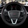 for Seat ibiza 6L 6J 6P 6F KJ1 FR Car Steering Wheel Cover PU Leather Non-slip 9 Colors Auto Accessories Fast Shipping
