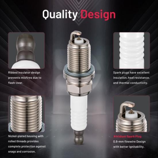 6PCS Iridium Spark Plugs 4056489068 For Toyota 4Runner 00 01 02 3.4L V6