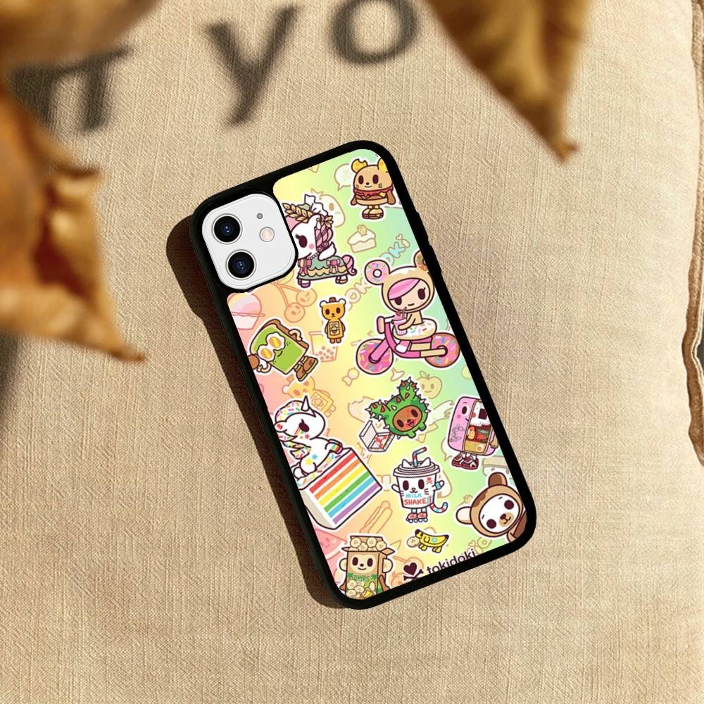 Japan T-Tokidokis Phone Case Wireless Charging PC+TPU For iPhone 11 12 13 14 15 16 17 Pro Max Plus case