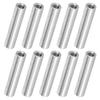10Pcs Aluminum Alloy Column Round Female Thread Standoff Spacer Support Fasteners M4x0.7mmLong 24mm