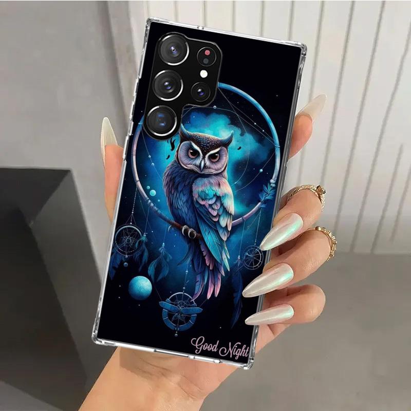Retro Feather Dreamcatcher Phone Case for Samsung Galaxy S26 S24 S23 Ultra S25 Edge S22 S21 Plus S20 FE + Soft Print Shell Funda