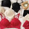Female Spring and Summer Sexy Lace Small Chest Gathers No Underwire Flat Chest Special Underwear