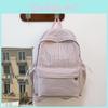 Cotton Casual Student Backpack With Grid Pattern For High School Or College Students