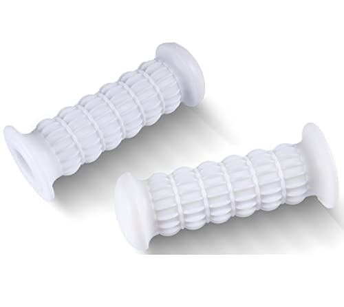 

[D s Strano] Non-Piercing Classic Grip Universal Bike Motorcycle Custom Dress Up (White) - білий