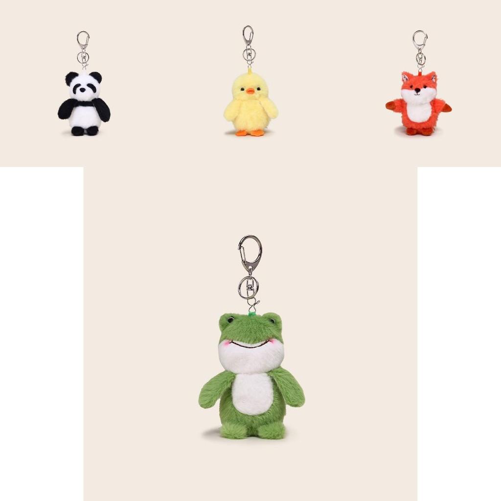 Otter Penguin Sheep Bear Plush Keyring Featuring Cute Cartoon Animals For Backpack Accessories
