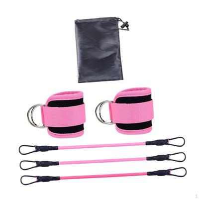 Odporové gumy na kotníky, popruhy na kotníky, cvičební gumy s manžetami pro abduktory kyčlí, protahování nohou a posilování