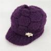 Duck Tongue Hat, Winter Women's Hat with Plush and Thick Yarn Hat Fashionable