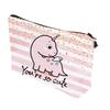 Women Print Cosmetic Bag Toiletries Organize Travel Storage Case ADM