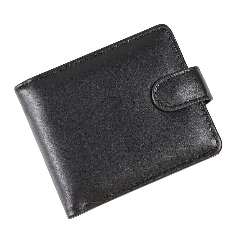 Men's Vintage PU Leather Wallet with Multi-Card Slots and Zipper Coin Pocket