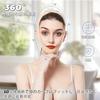 Face Belt Band Line Lift-up Mask Velcro Design High Elasticity Adjustable Breathable Beauty Jaw Supporter Small Unisex (Black M)