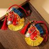Chinese Style Pony Embroidered Pendant Tassel Car Hanging Ornaments  National Wind Style